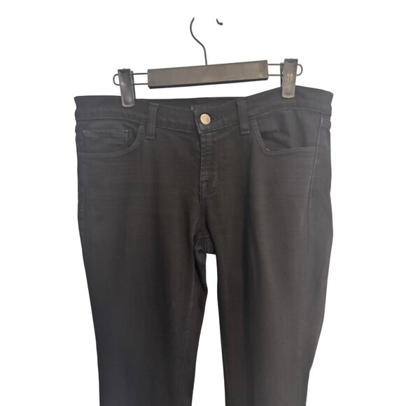 J BRAND Size 6 Jet Black Denim Skinny Jeans - Picture 3 of 10